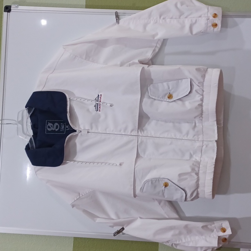 Gear for Sports XL Unisex lined white/navy windbreaker/vented jacket